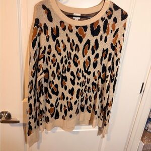 A New Day Animal Print Sweater